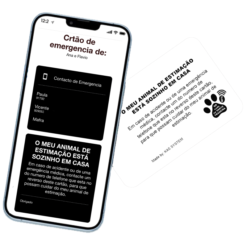 Emergency Owner Pet Card